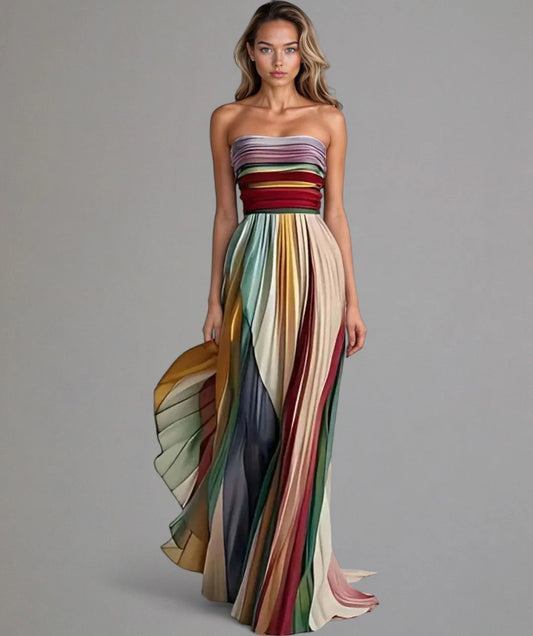 Flora - Langes Kleid aus Premiumstoff